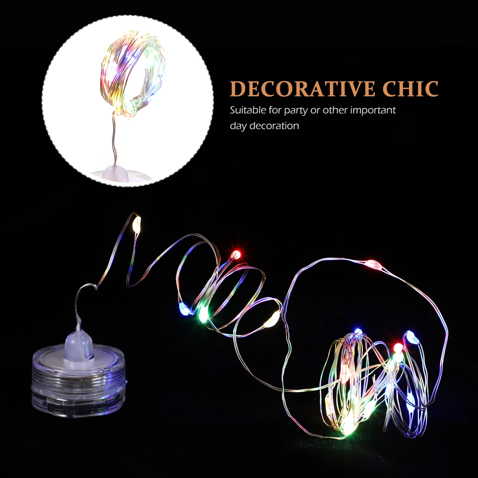 6Pcs LED Submersible Light Waterproof Button Light Unique Plum Blossom Design for Various Events