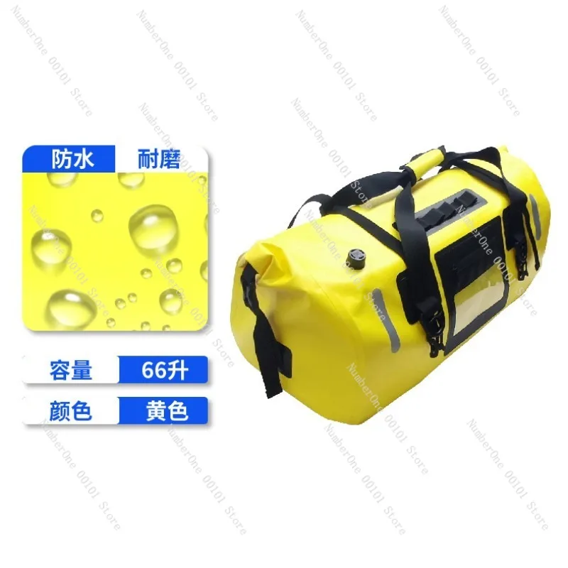 Waterproof Motorcycle Tail Bag Large Capacity Outdoor Travel Luggage Pack Beach Riding Rear Seat Storage Saddle Duffle Motorbike