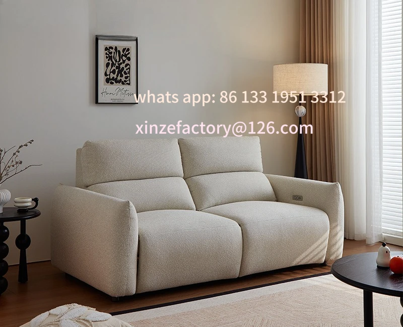

Customizable three-proof fabric electric sofa simple household imported larch sofa bed living room high rebound sponge sofa