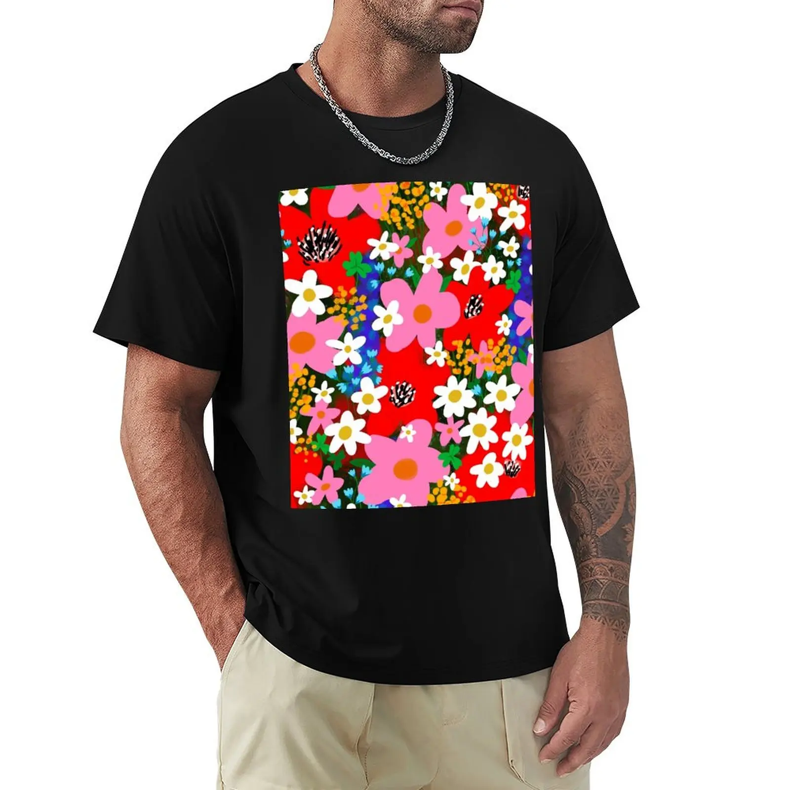 

Flower Power! T-Shirt Casual Loose Fit Short Sleeve T-Shirt