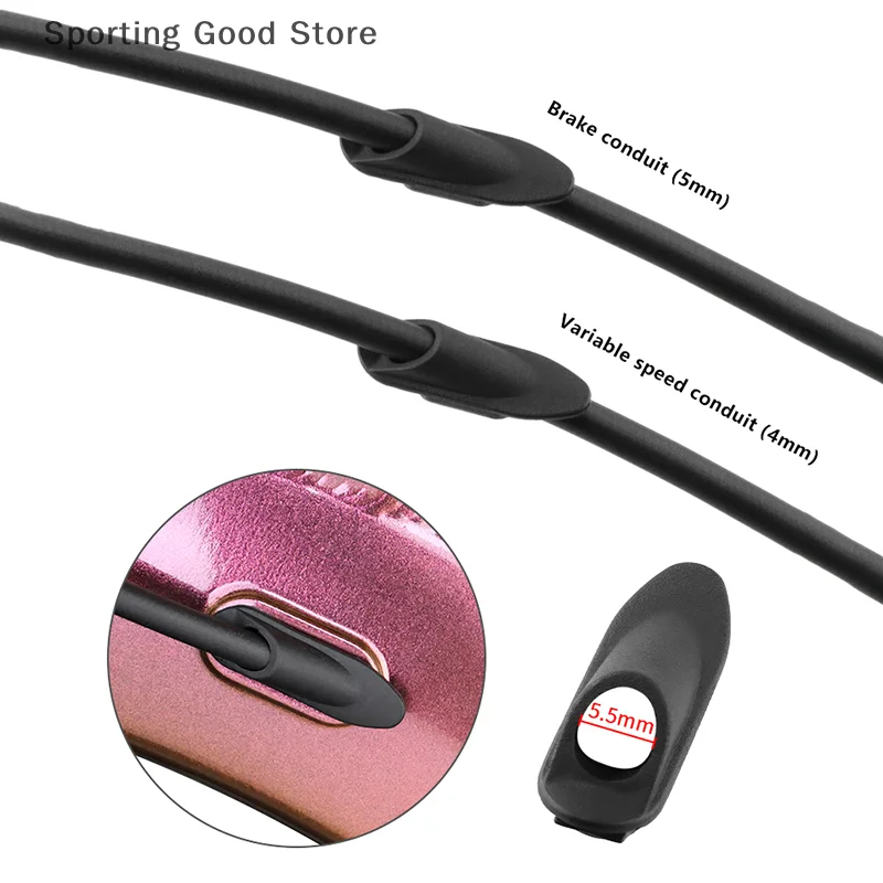 

10 шт., зажимы для велосипедного троса, велосипедные втулки, велосипедный тормозной переключатель, утопленный провод, проходные зажимы для велосипедного тормозного троса