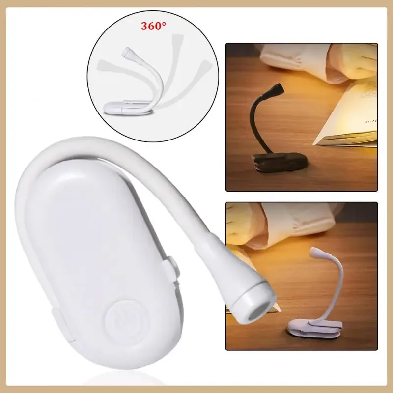 Mini lampe de lecture LED aste par USB, protection des yeux, veilleuse, lumière à clipser réglable, étude, maison, chambre à coucher