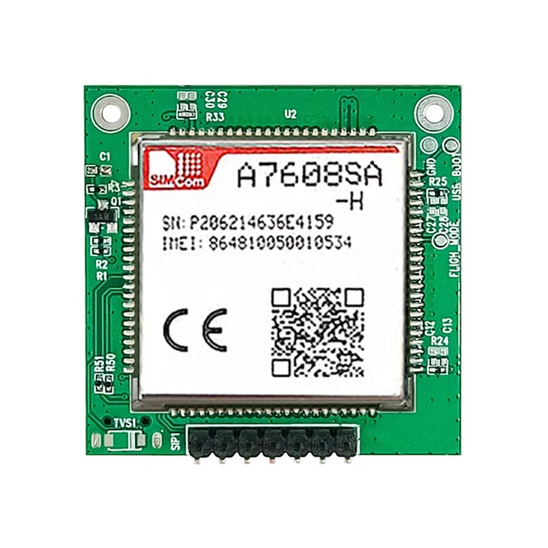 

SIMCOM A7608 A7608SA-H-TXBA LTE Cat4 module breakout board Support Linux LTE B1/B2/B3/B4/B5/B7/B8/ B20/B28/B38/B40/B41/B66