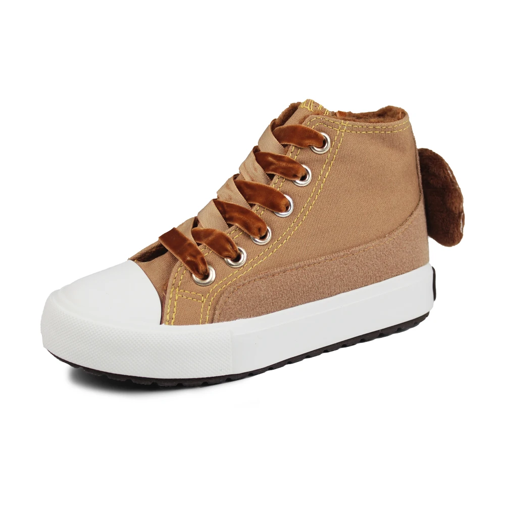 

OPOEE Рождественская детская обувь, зимние домашние зимние ботинки, флисовая детская парусиновая обувь с высоким берцем