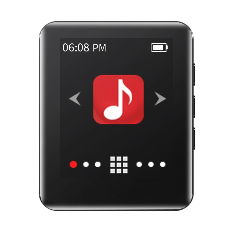 RUIZU mini metal Bluetooth MP3 player built-in speakers full screen touch-screen radio recording e-book video playback