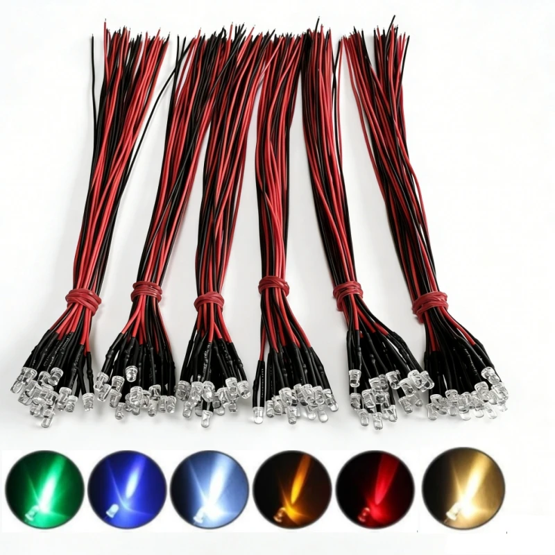 120pcs 3mm 5mm LED light-emitting diodes (6 colors X20PCS) 3