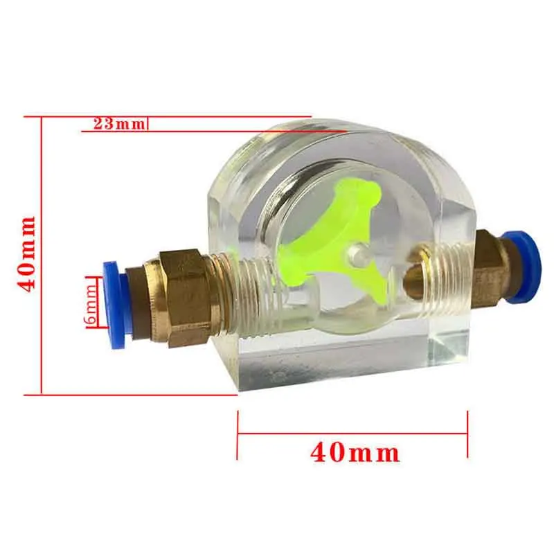 Imagem -04 - Gravura Machine Flow Meter Water Cooling Monitor Spindle Motor Observador Rotativo Indicador de Refrigeração mm mm 10 mm 12 mm 16 mm Conector