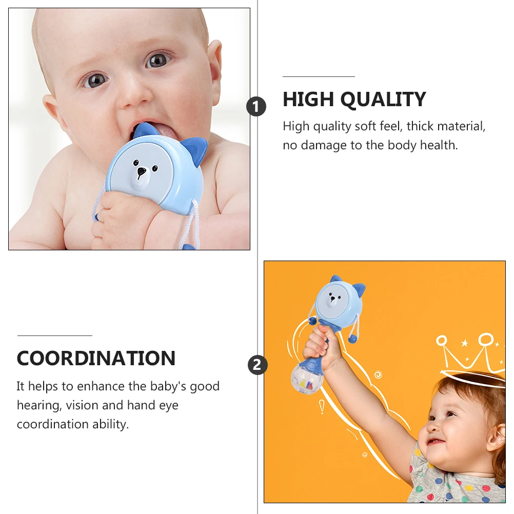 

Soft Rubber Teether Thick Material Early Educational For Newborn Infant Toddler Improves Hearing Vision Hand-Eye