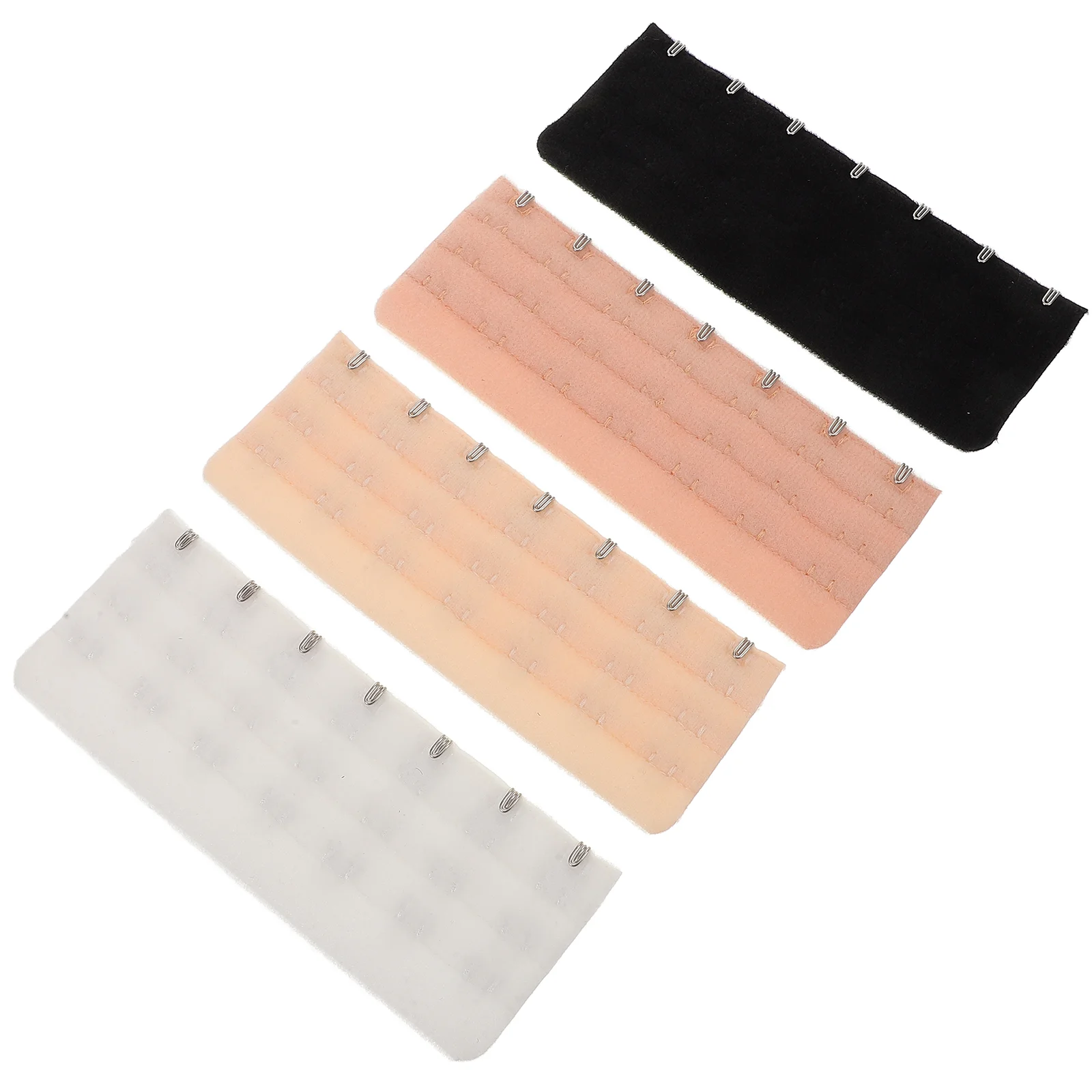 4 Pcs Keychains Shapewear Corset Extender Women Shoulder Clip Bra 7 Hook Extenders Plus Size Women's