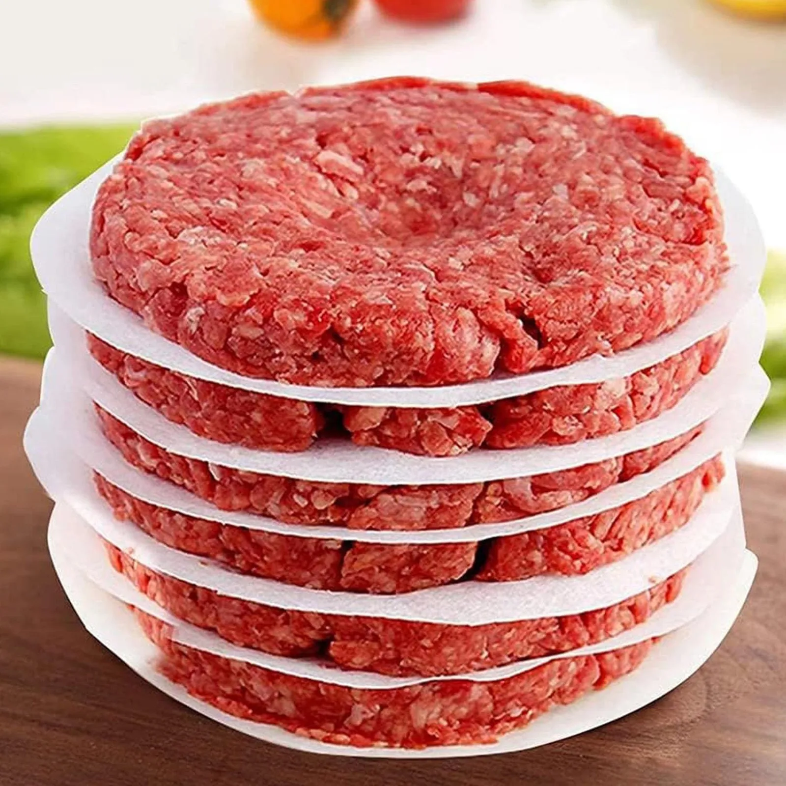 

Hamburger Patty Paper 1500pcs Non Stick Baking Paper For Meat And Hand Pancake Separator Baking Pans Set Silicone