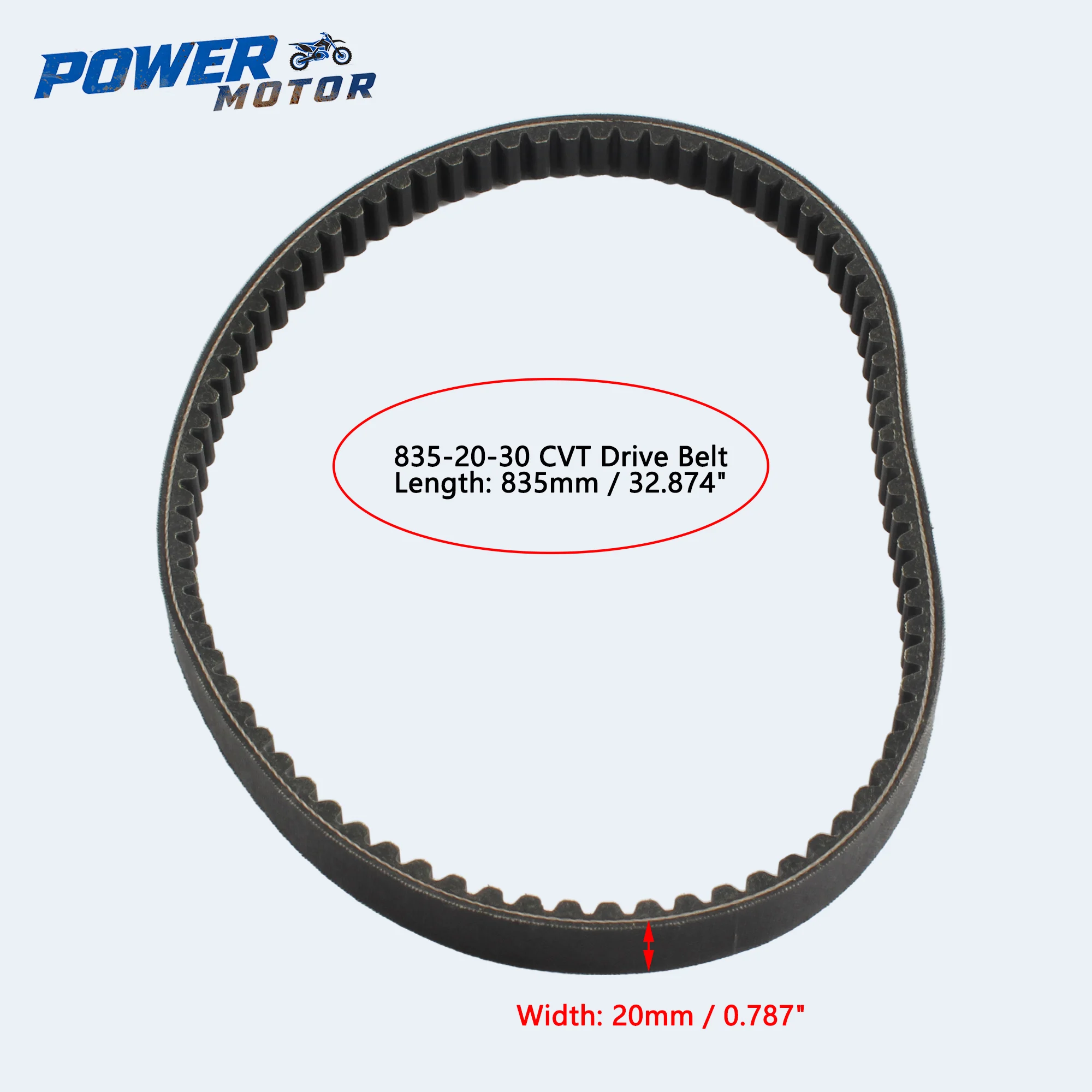 Motorcycle CVT Drive Belt 835-20-30 Replacement Transmission Belt For GY6 125cc 150cc Scooter ATV Go-kart Moped