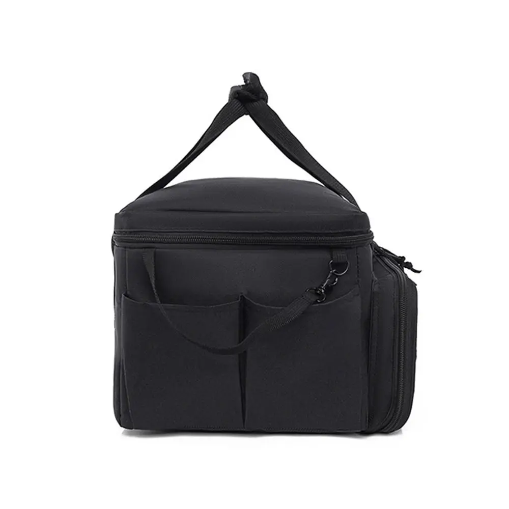 Multipocket Electrician Tool Tote Bag Oxford Cloth Wide Mouth Tool Storage Bag with Handle Wear-Resistant Tool Organizer
