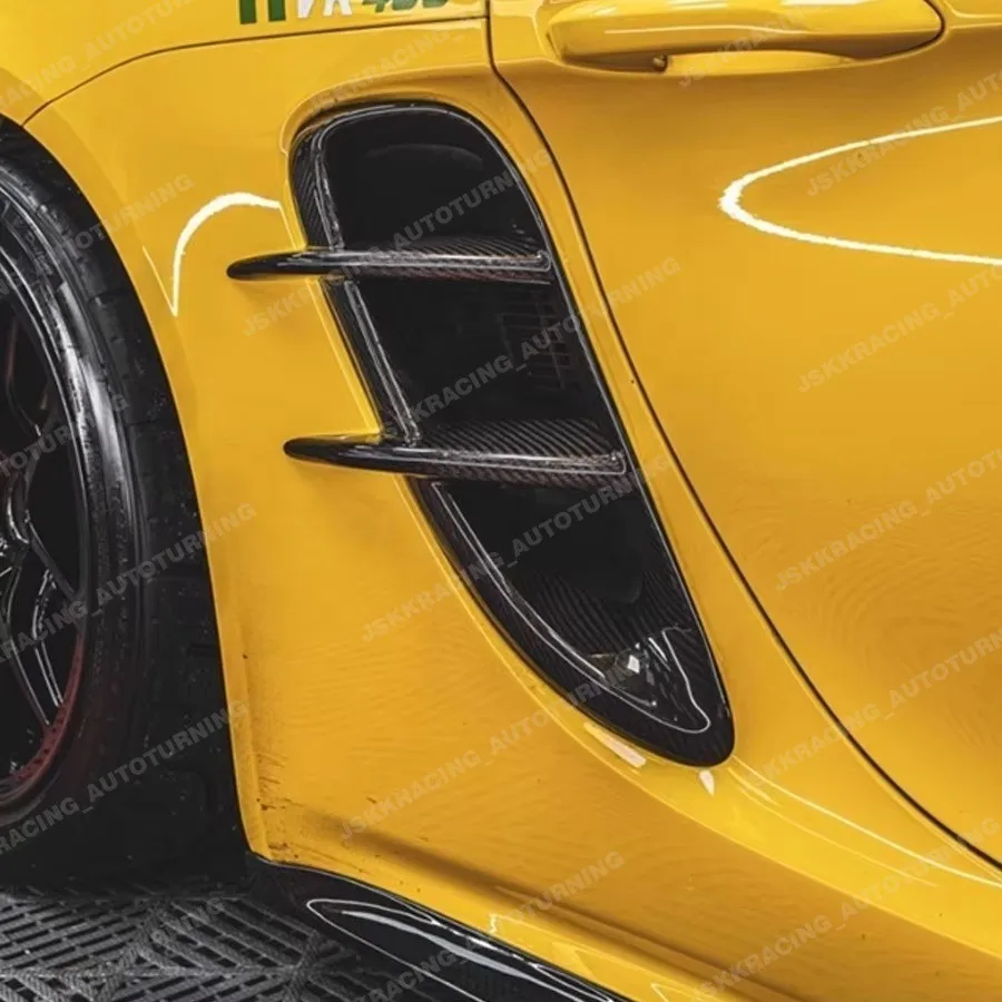 

For Porsche718 Boxster Cayman 16-19 Side Intake Duct Vents 2pcs Dry Carbon Fiber car BodyKits