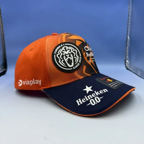 Imagen 2 del producto Gorra de carreras Verstappen Red Bull con ala curva naranja Gorra de béisbol RedBull para sombra de verano, sombrero para el sol transpirable y ajustable
