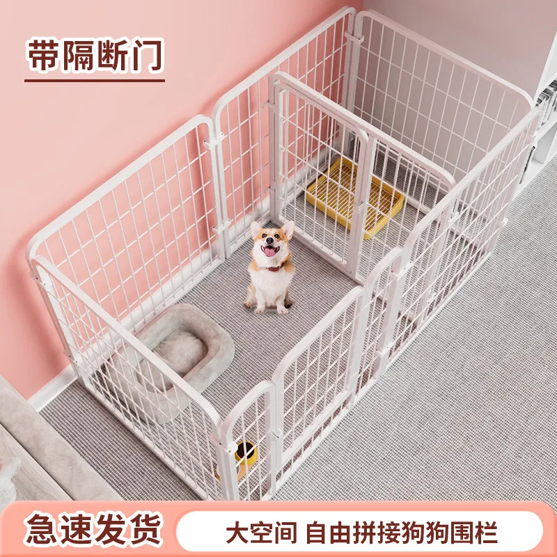 Dog Crate for Dogs Dog Playpen for Home Indoor Use Pet Fence for Medium and Large Dogs Modular Dog Kennel with Divider Door