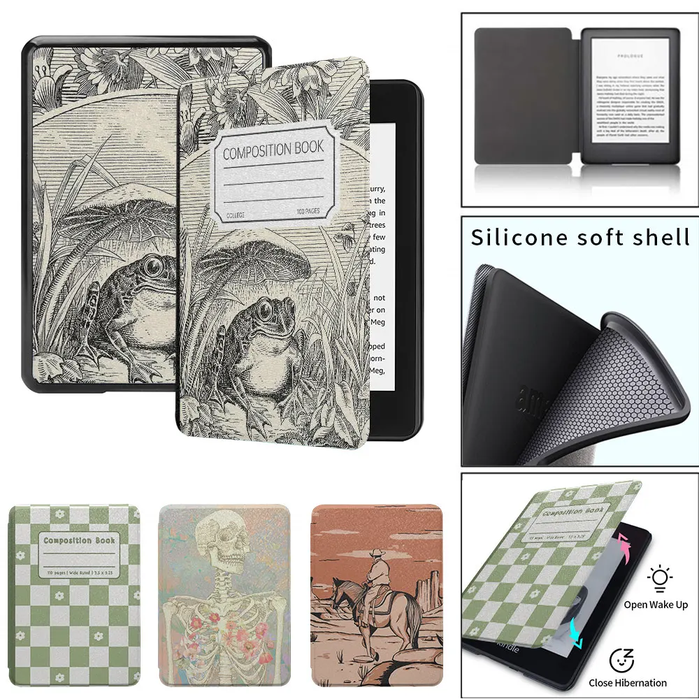 kindle case paperwhite5th Prevent the kindle from breaking Silicone soft shell  funda 2021 11th  8th generation