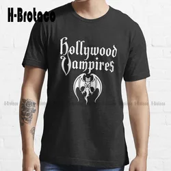 Hollywood-Vampires Tour Johnny Depp T-Shirt Shirt Women High Quality Cute Elegant Lovely Kawaii Cartoon Sweet Cotton Tee Shirts
