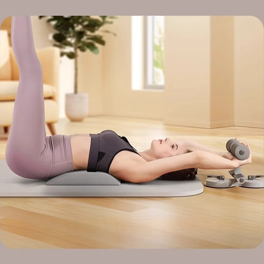Equipamento de Fitness Abdominal com Ventosa Dupla, Multifuncional para Fortalecimento do Core em Casa