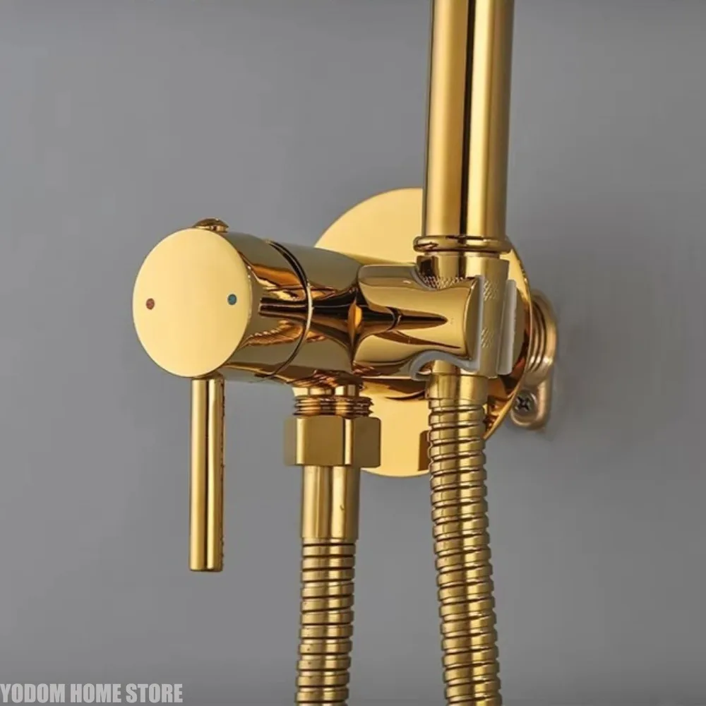 

Toilet Spray Gun Faucet Concealed Female Bidet Spray Gun Hot and Cold Adjustment Toilet Companion Bathroom Booster Spray Gun
