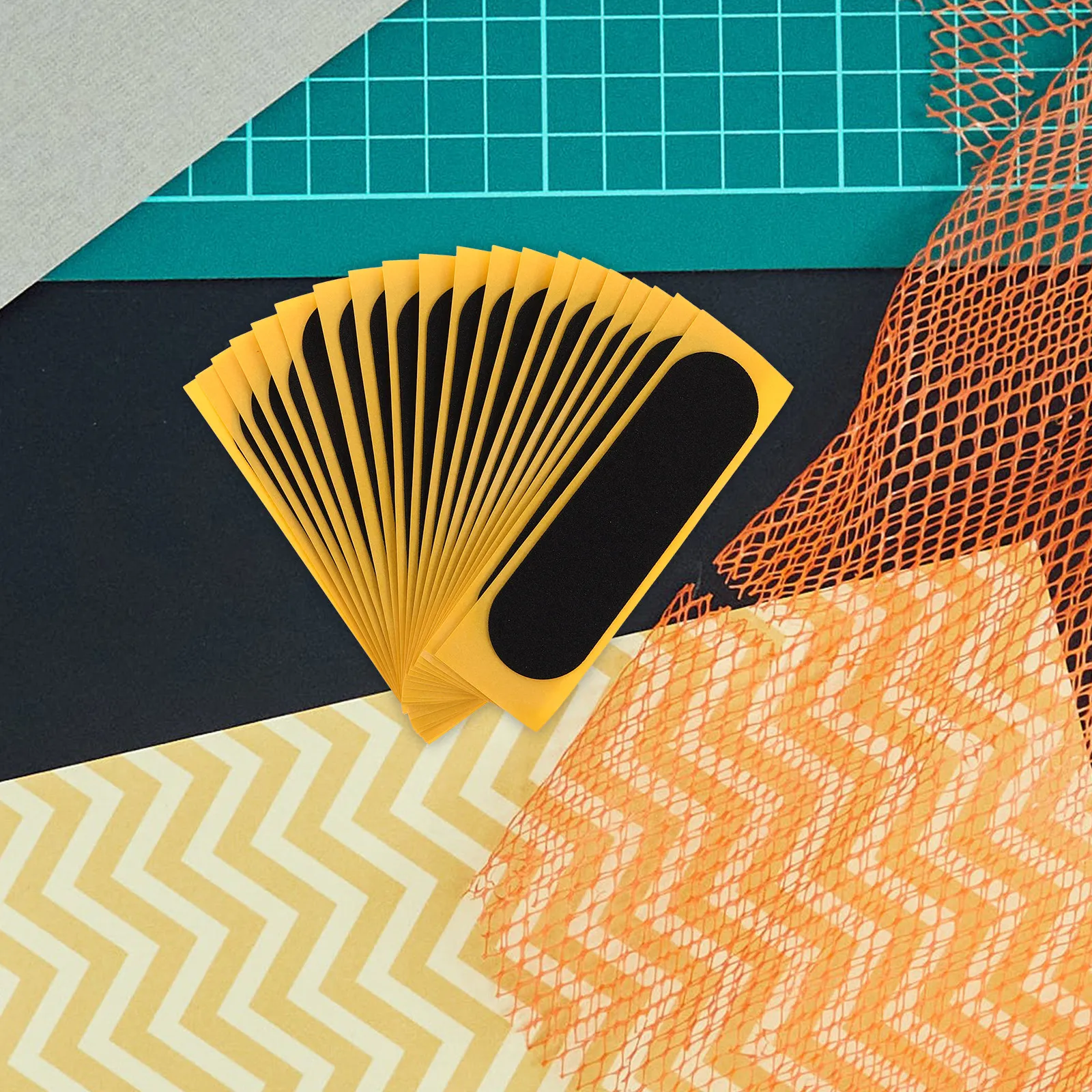 

20Pcs Fingerboard Foam Grip Tape Precut Non Slip 4.5x1.2 Inches Pro Finger Skateboard Grip Tape for Tricks Finger Board Stuff