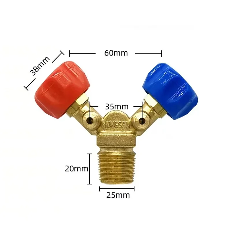 Special cylinder valve for recycling and filling/high and low pressure claw valve/explosion-proof refrigerant bottle mouth valve