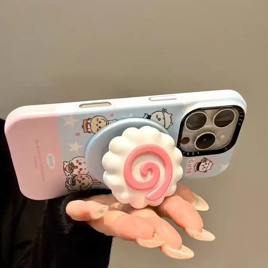 

Милый 3D-держатель для телефона в виде рыбки для MagSafe Griptok, подставка для iPhone 15/17, складной чехол для беспроводной зарядки, держатель-подставка для девочек