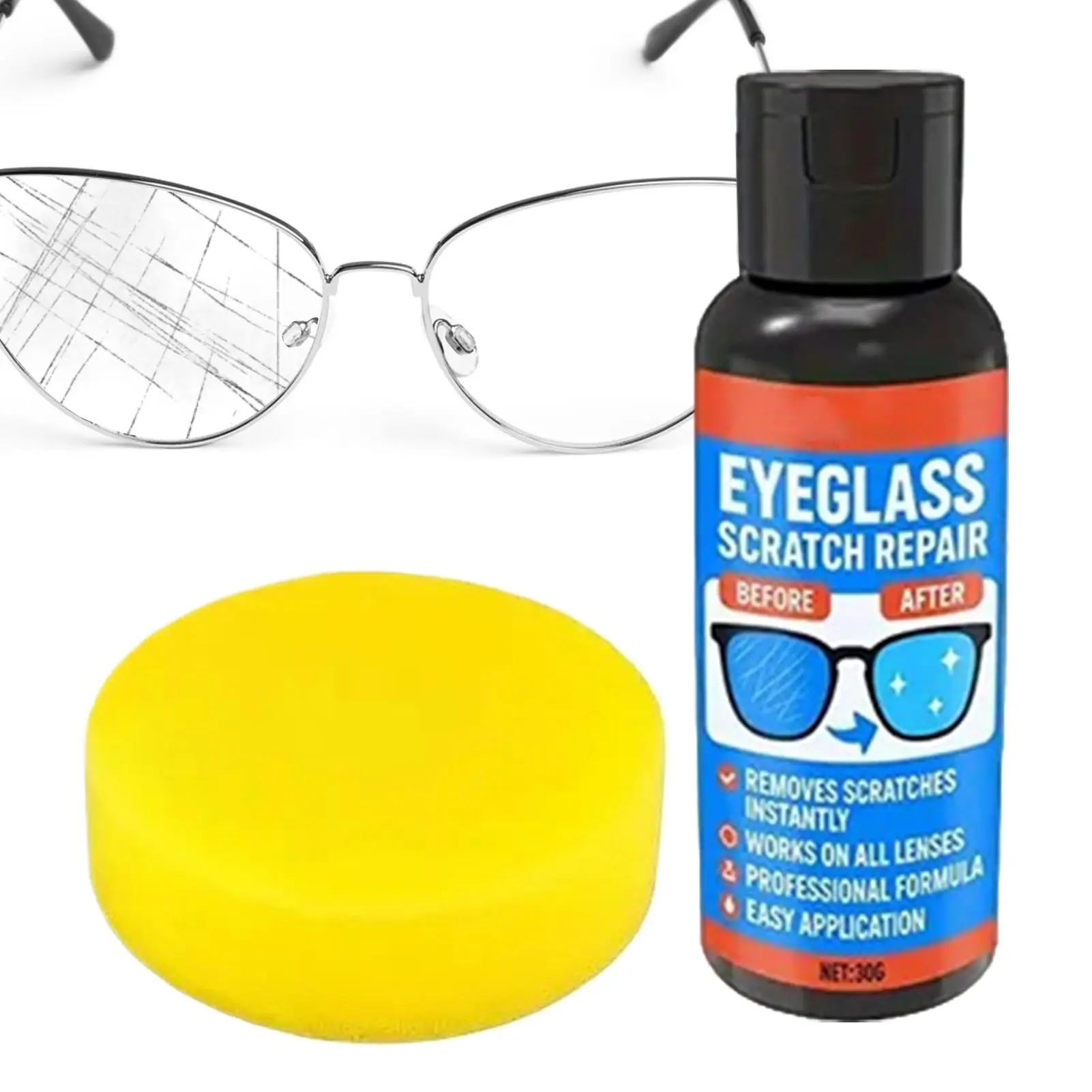 Lens Scratch Remover Eyeglass Cleaners Lens Scratch Remover for Students Workers and Eyeglasses Store Maintenance Agent