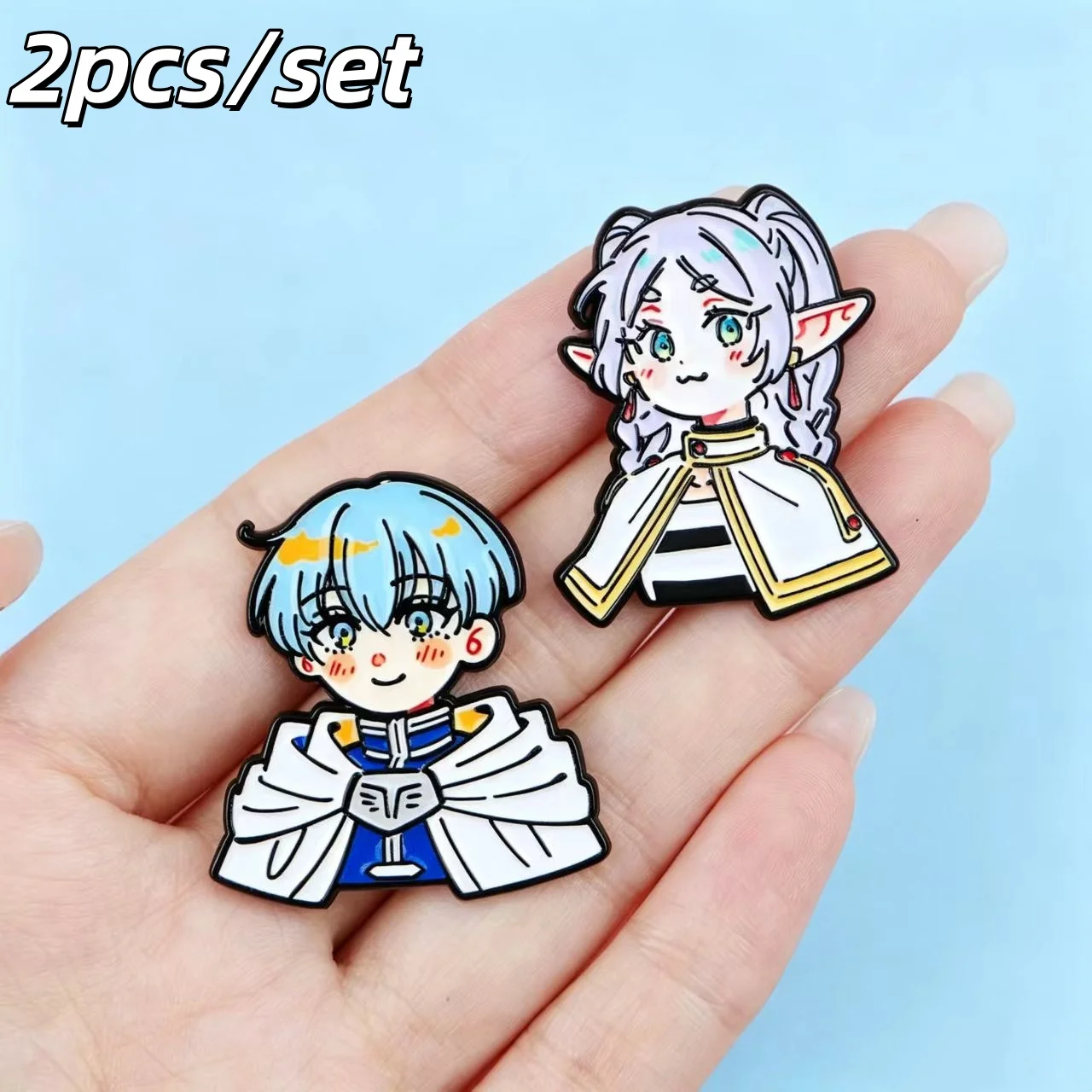 Frieren Beyond Journey's End Enamel Brooch Lapel Pins Frieren Himmel Fern Badge Bag Clothing Decor Cosplay Accessory Fans Gift 
