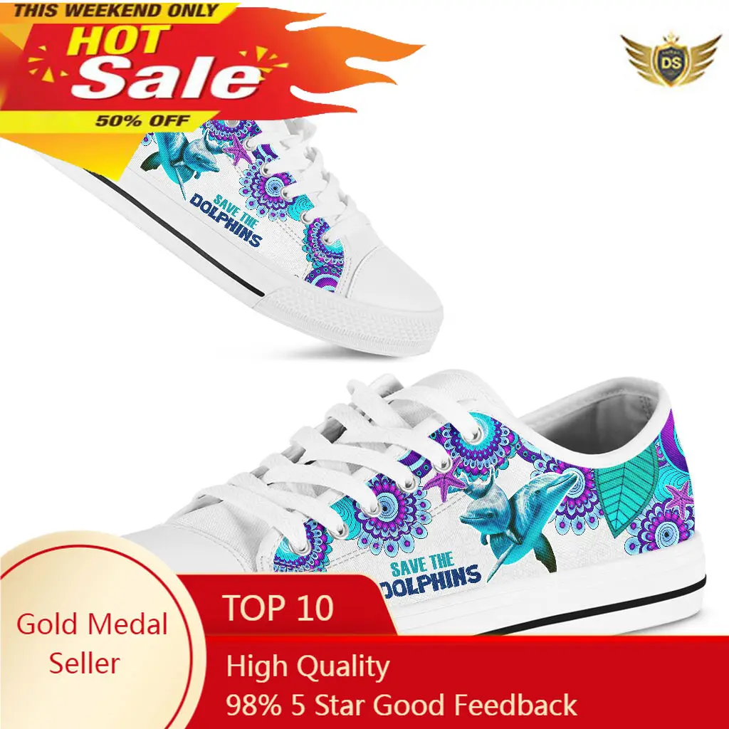 

Woman Canvas Flats 2021 Summer Save The Dolphin Casual Vulcanized Ladies Outside Breathable Sneakers Female Shoes Plus Size