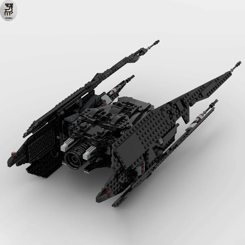 740PCS Fighter MOC Tie Silencer Knights of Ren Edition Building Blocks Space Ship DIY Toy Brick Children's Christmas Gift 75256