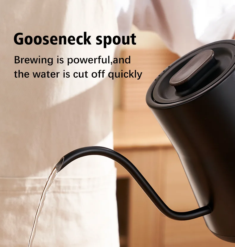 غلاية كهربائية 110 فولت غلاية قهوة يدوية الصب من الفولاذ المقاوم للصدأ غلاية سريعة غلاية شاي إيقاف تشغيل تلقائي أجهزة المطبخ 1000 مللي