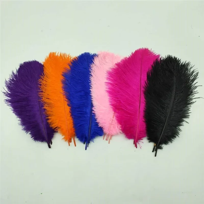 

50pcs 20-25cm Ostrich Feathers White Plumes Carnaval Table Centerpieces Party Wedding Accessories Decoration Plumas Decorativas