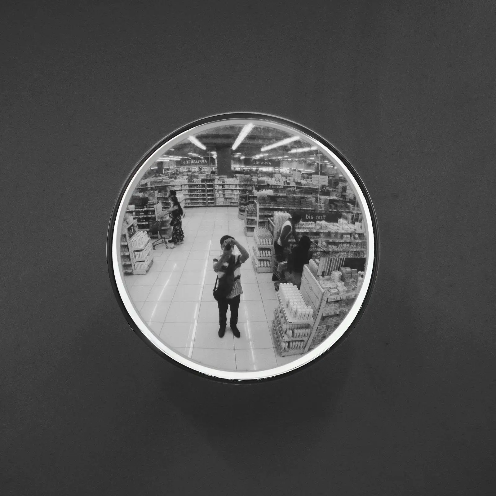 High Quality Traffic Mirror Convex Safety Mirrors Black PC Driveway Corner Junction Wide Angle View Anti Distortion