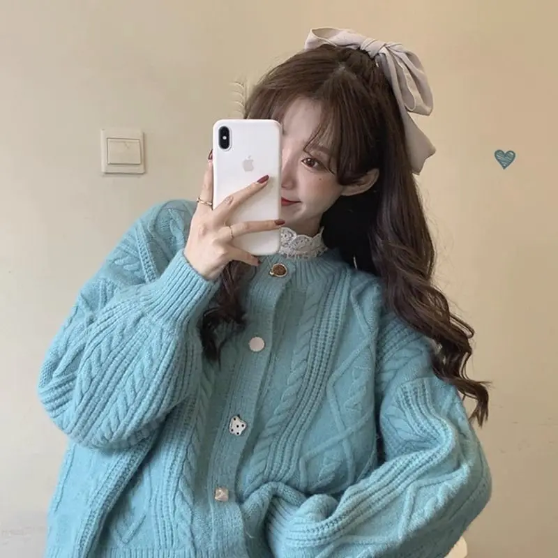 

Небьющийся вязаный свитер, кардиган Long Sve round Ne Regular Length Premium Quali, осень-зима, новинка, женский ...