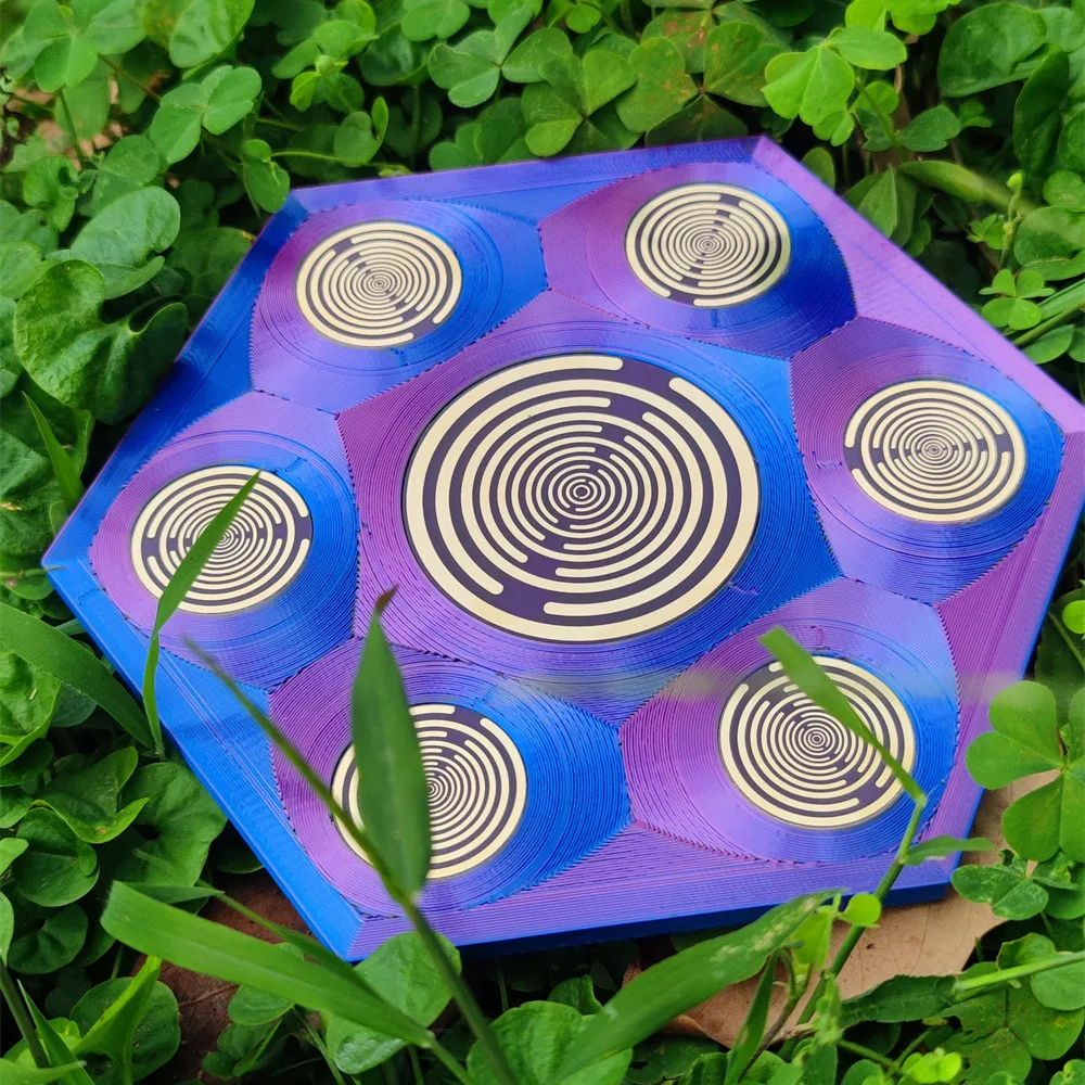 Polarizing disk crystal charging purification degaussing field generator electromagnetic multi-frequency oscillator