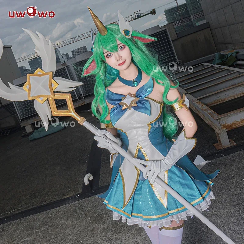 IN STOCK UWOWO Soraka Cosplay League of Legends/LOL: Star Guardian Soraka SG Cosplay Costume Dress Halloween Cos