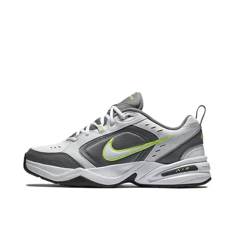 

Nike Air Monarch IV Men's and Women's Bright Green White Anti-slip Wear Air Cushion Breathing Sports Shoes Dad Shoes