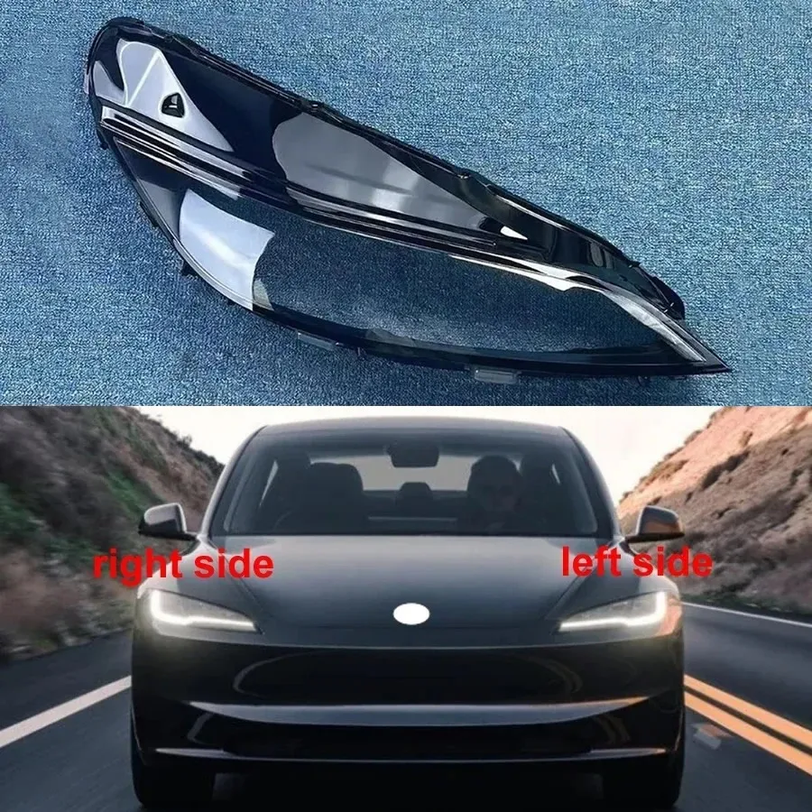

For Tesla Model 3 2024 Replace Readlight Cover Transparent Lampshade Case Headlamp Shell Plexiglass Replace Original Lens