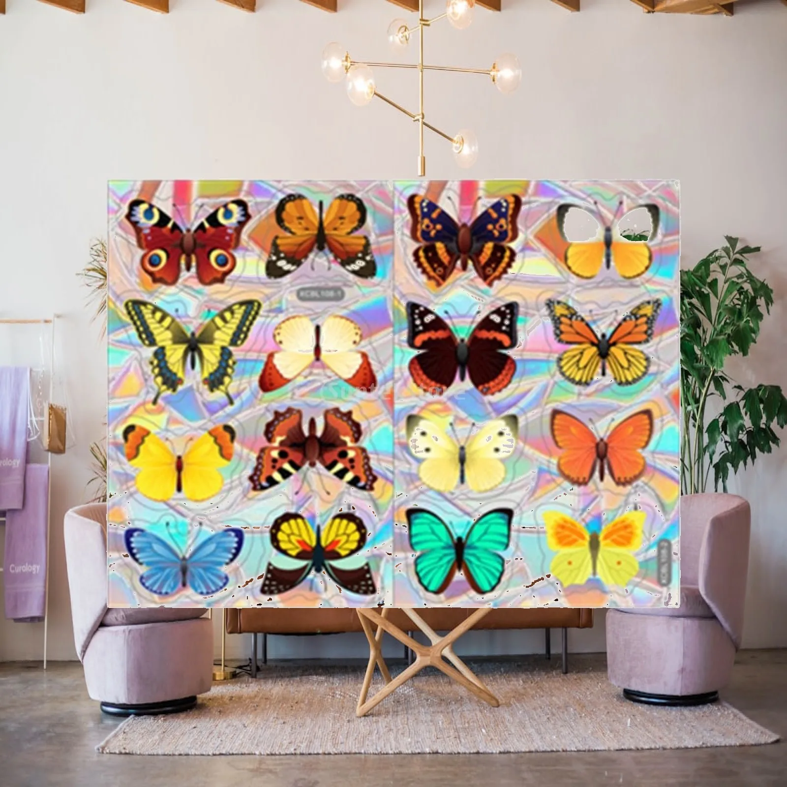 Rainbow Maker Window Cling Butterfly Static Cling Window Vinyl Window Film