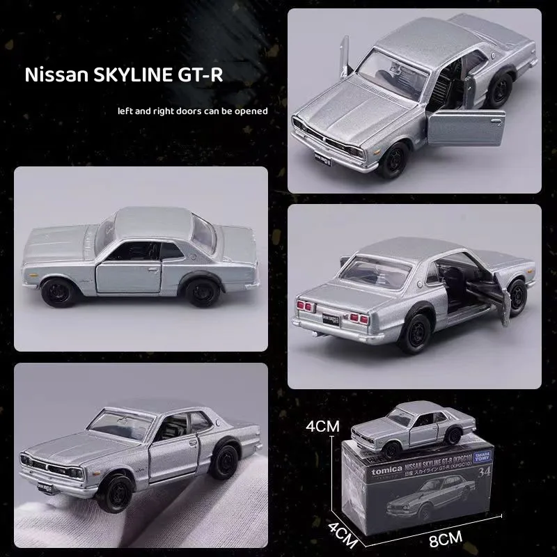 TOMY Nissan SKYLINE GT-R KPGC10 110 2000 GT Car Toys Alloy Car Model Diecast Metal Vehicles Collectible Baby Kids Car Toys Gifts