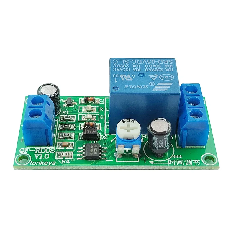 NE555 Timer Delay Relay Module 5V-24V Adjustable 5s-240s 60s Monostable Trigger Switch Board