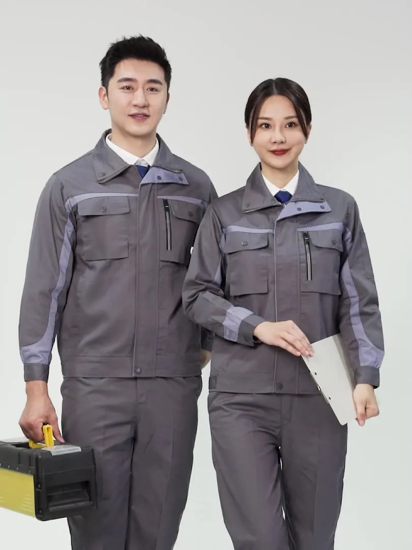 Work Clothing For Men Wear Resistant Factory Workshop Working Uniform High Quality Worker Suit Jacket Pants Set Working Coverall