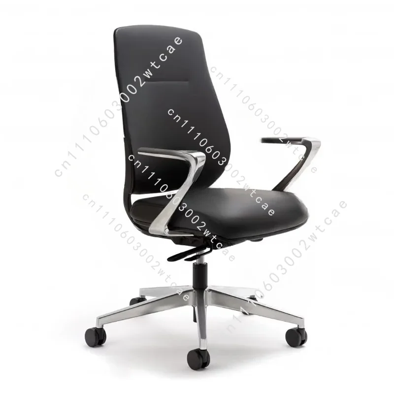 With PU Ergonomic Swivel Built-In Headrest and Synchronous Tilt High Back Modern Executive Office Chair