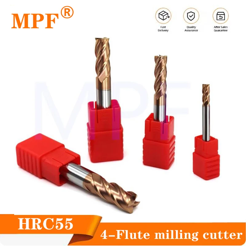 

Milling Cutter Alloy Coating Tungsten Steel Tool Cnc Maching Hrc55 Corner Roughing Top Milling Cutter Kit Machine Endmil 12R2 6R