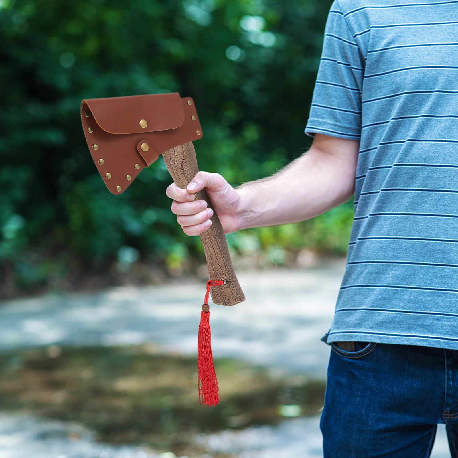 

Outdoor Axe Protector PU Hatchet Blade Cover Portable Axe Sleeve Protective Guard for Camping Hiking Bbq Hatchet Sleeve