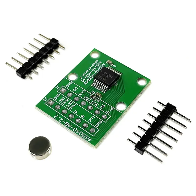 Programmable magnetic rotary encoder AS5040 sensor module feeding magnet