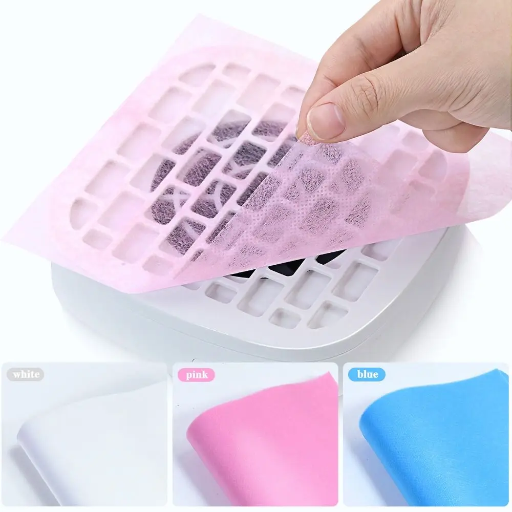 100pcs Comfortable Nail Vacuum Cleaner Filter Paper Non-woven Fine Filtration Nail Dust Collector Paper Flexible High Precision
