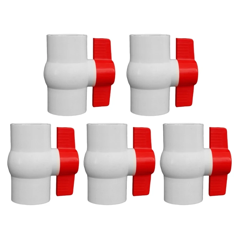 LX0C 5pcs 2 pollici PVC Valvole facili installazione per serbatoi e sistemi serbatoi morbidi
