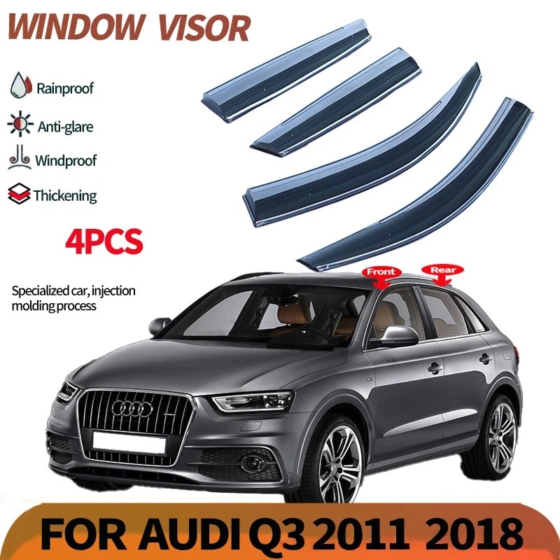 

For Audi Q3 Rain Shield Rain Eyebrow AUDI Q3 85u 2011-2018 Window Supervisor