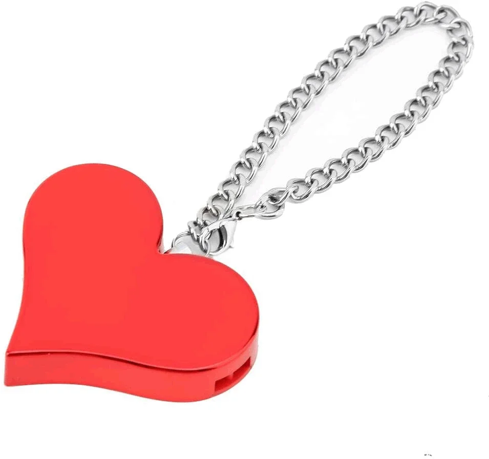 130DB Personal Alarm Attack Alarm Heart Shape Personal Security Alarm Keychain Emergency Self D efense Siren